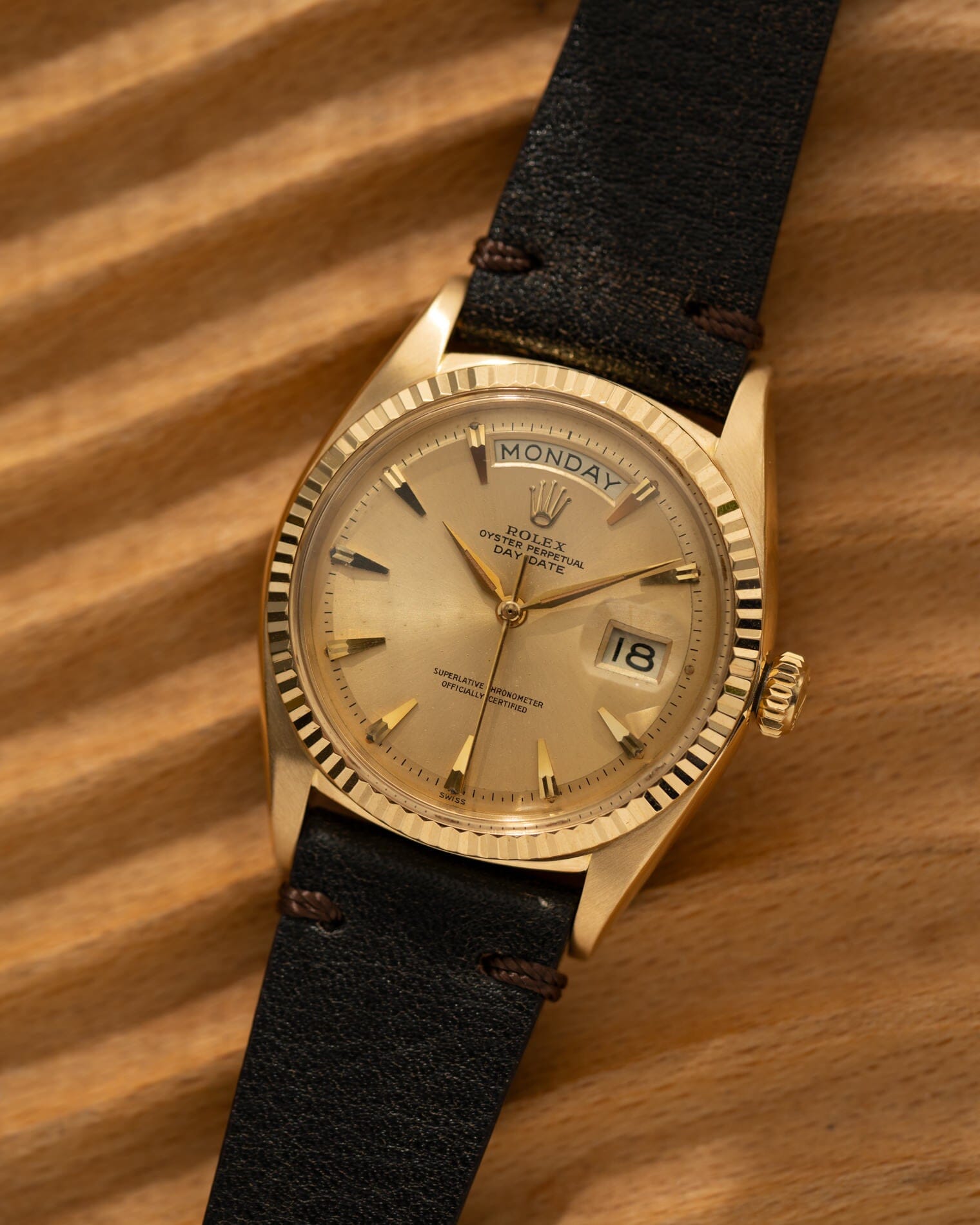 Rolex Day-Date 1803 YG Champagne Claw Marker Dial