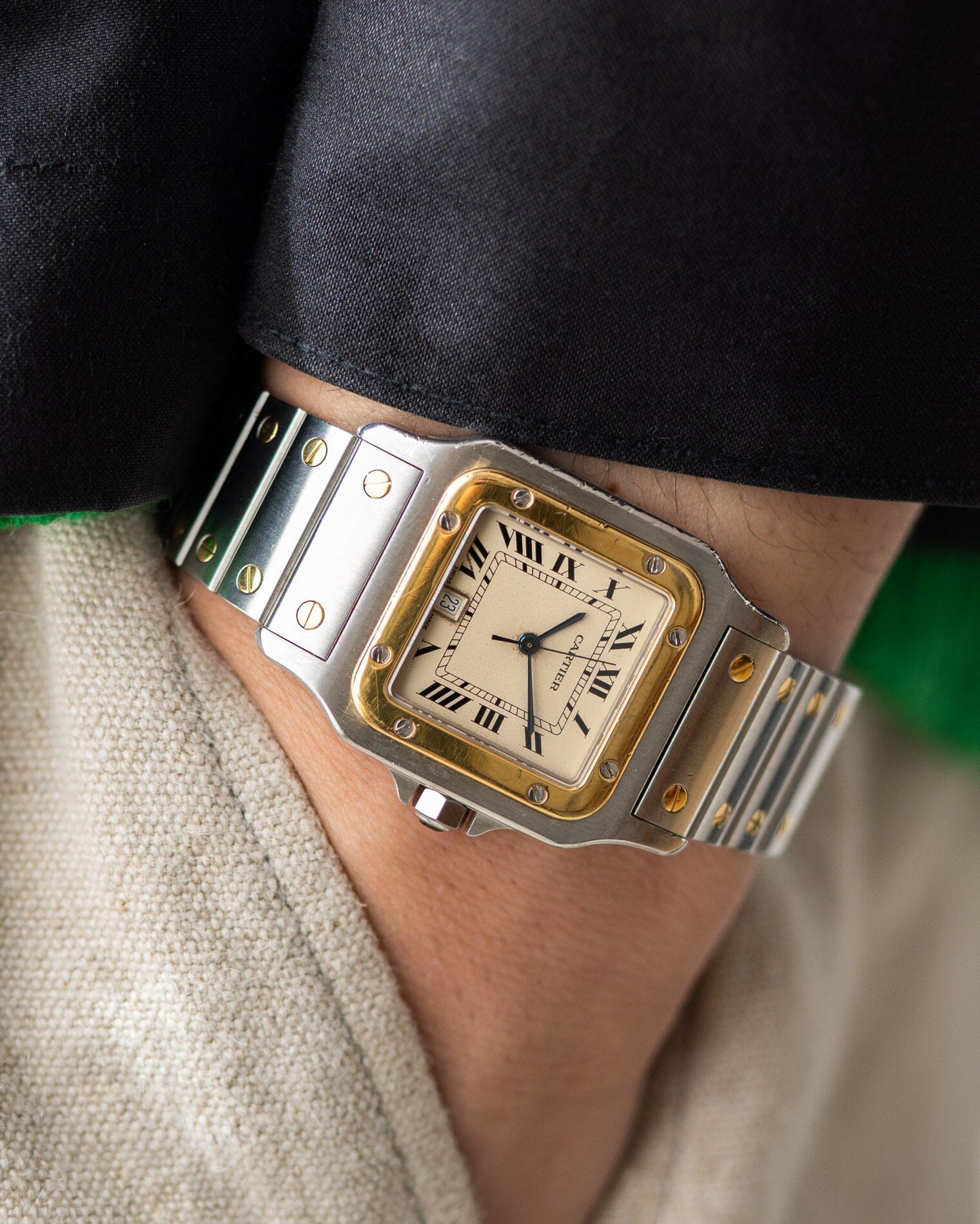 Cartier Santos Galbee 187901 Ivory Roman | ARBITRO