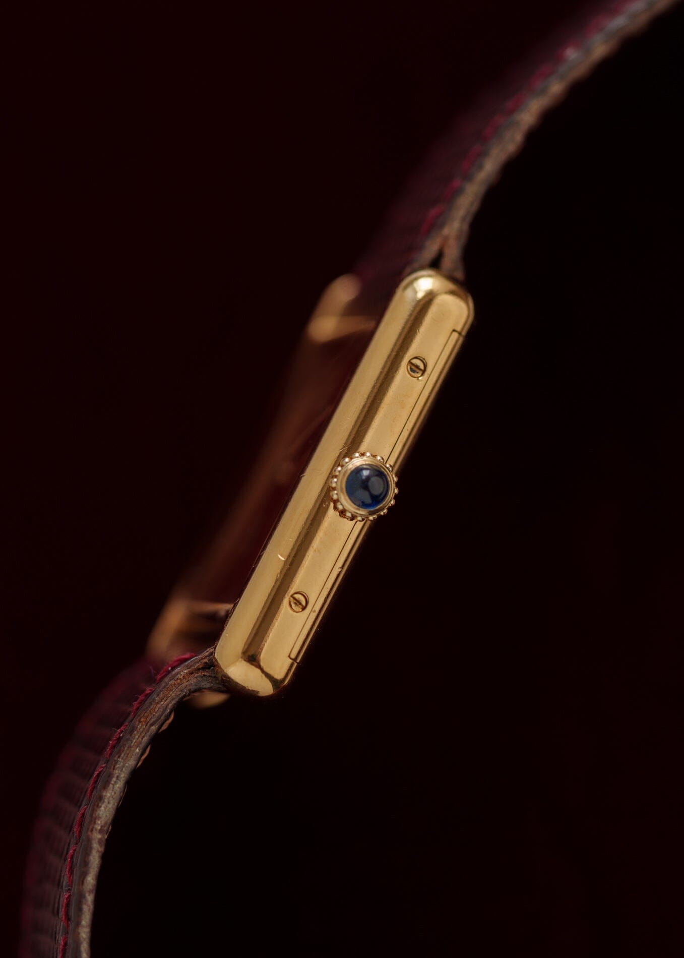 カルティエ マストタンク LM ボルドー 手巻き Watch CARTIER 