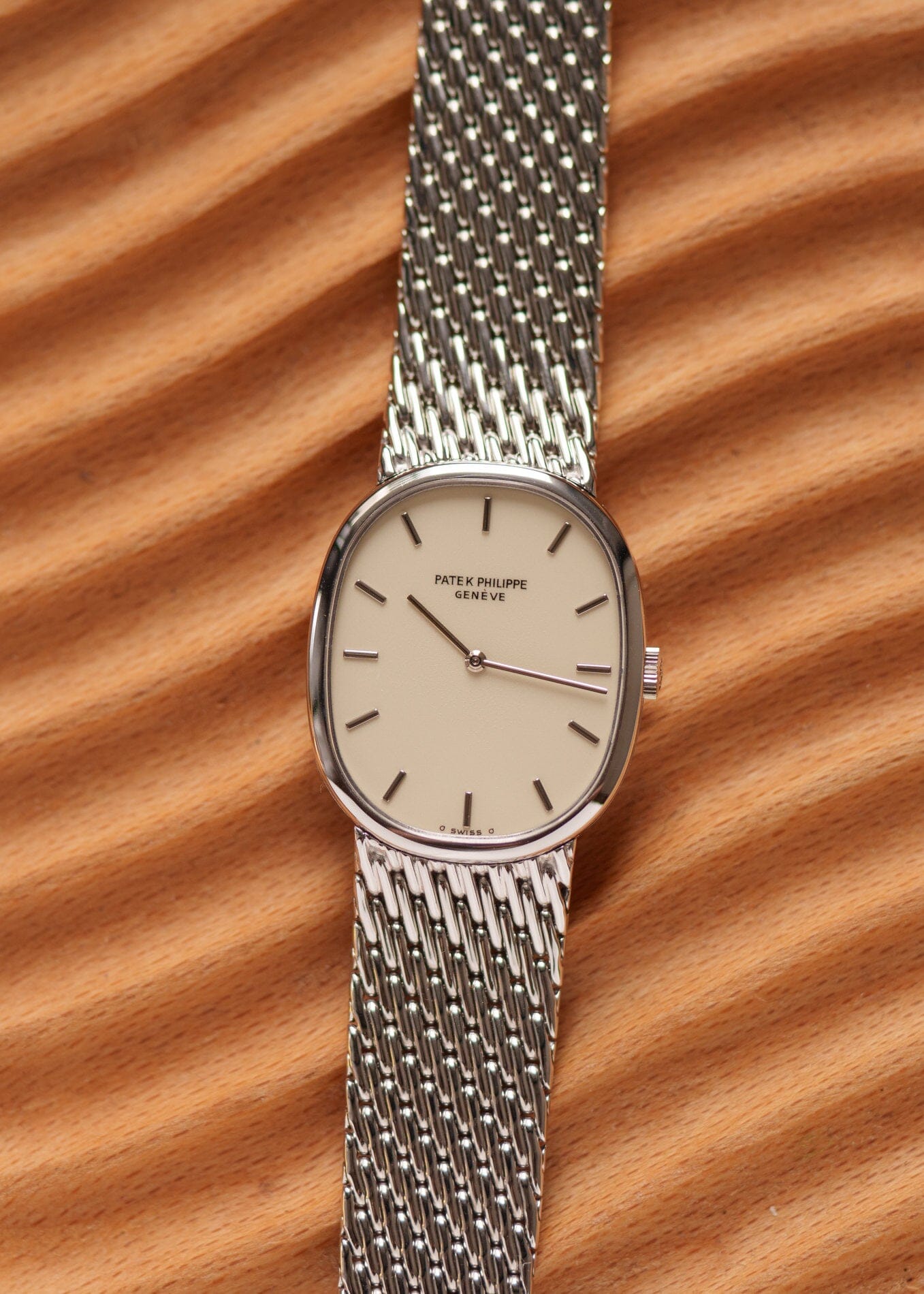 Patek Philippe Golden Ellipse 3848 WG Cream Dial Watch PATEK PHILIPPE 