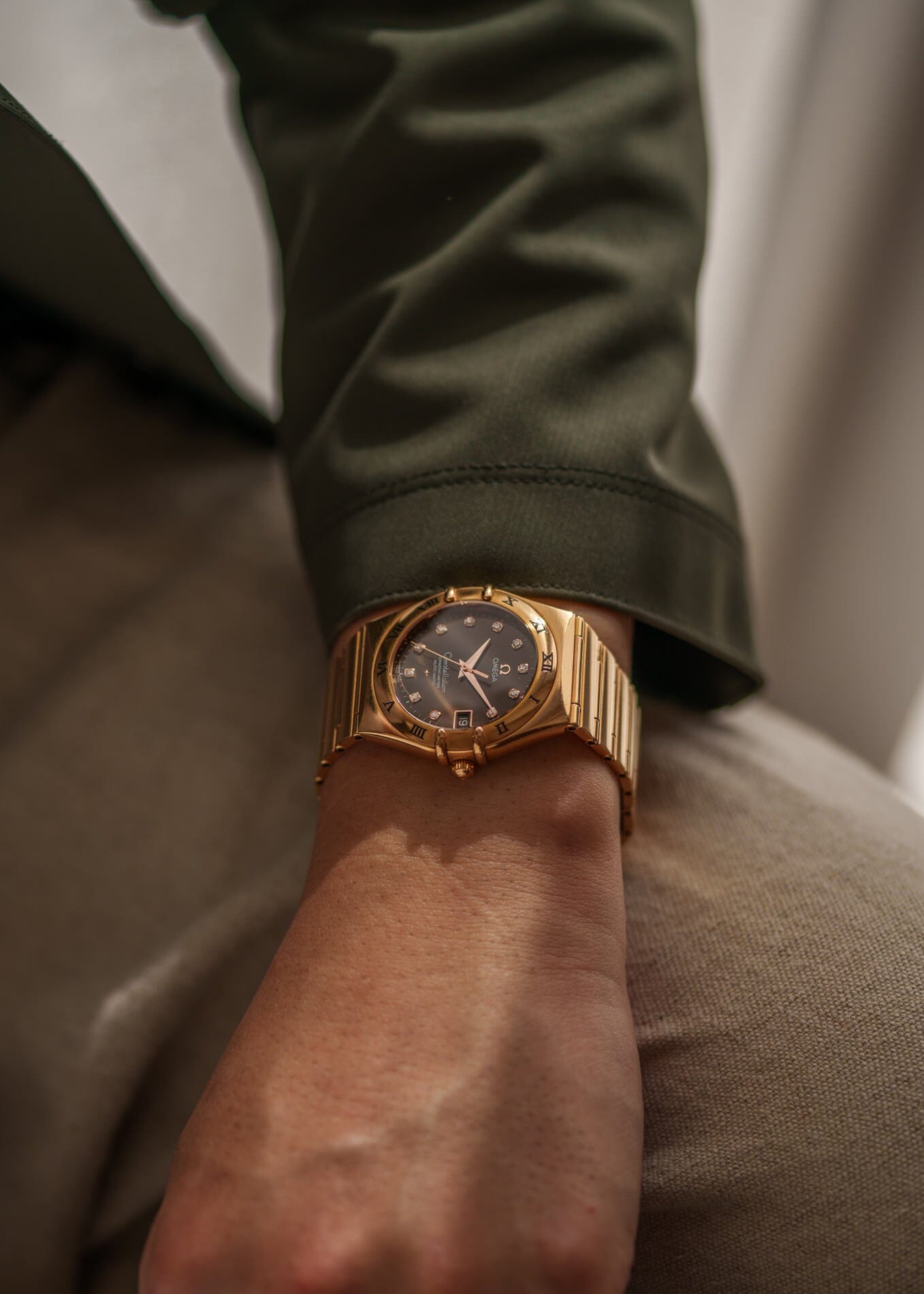 Omega コンステレーション 1103.60.00 RG ブラウンダイヤモンドダイアル フルセット Watch OMEGA 