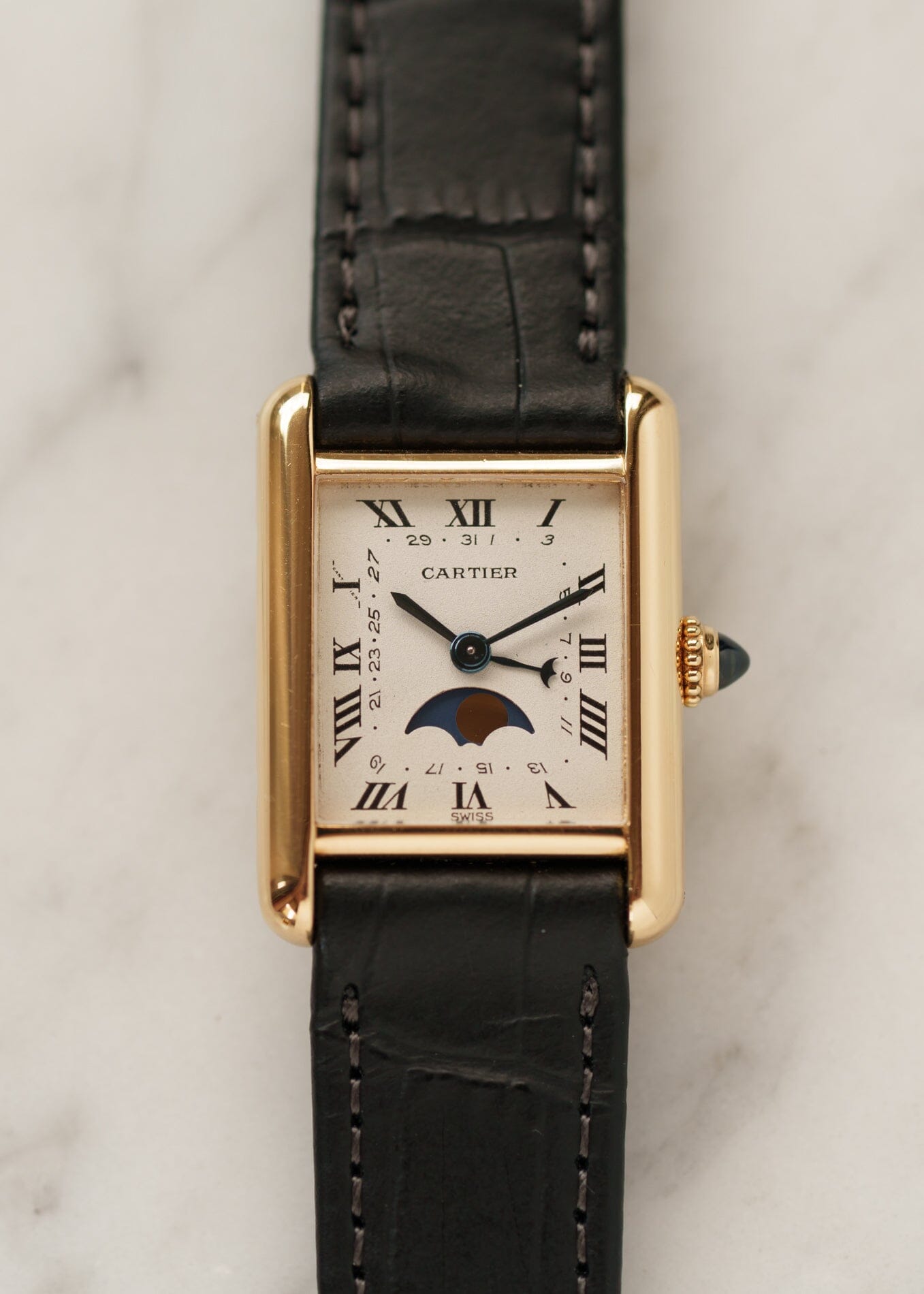 Cartier Tank Louis Cartier SM 819003 YG Moonphase