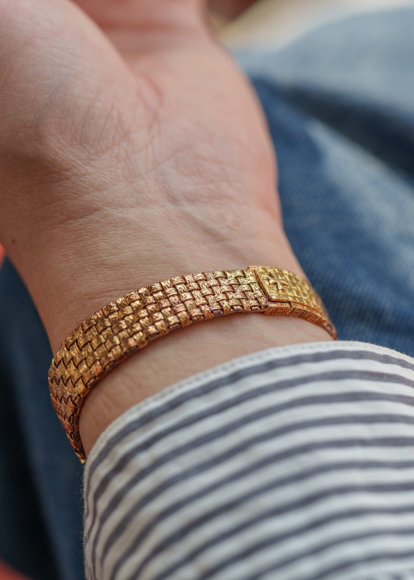 Vacheron Constantin メッシュドール YG シャンパンダイアル Watch VACHERON CONSTANTIN 