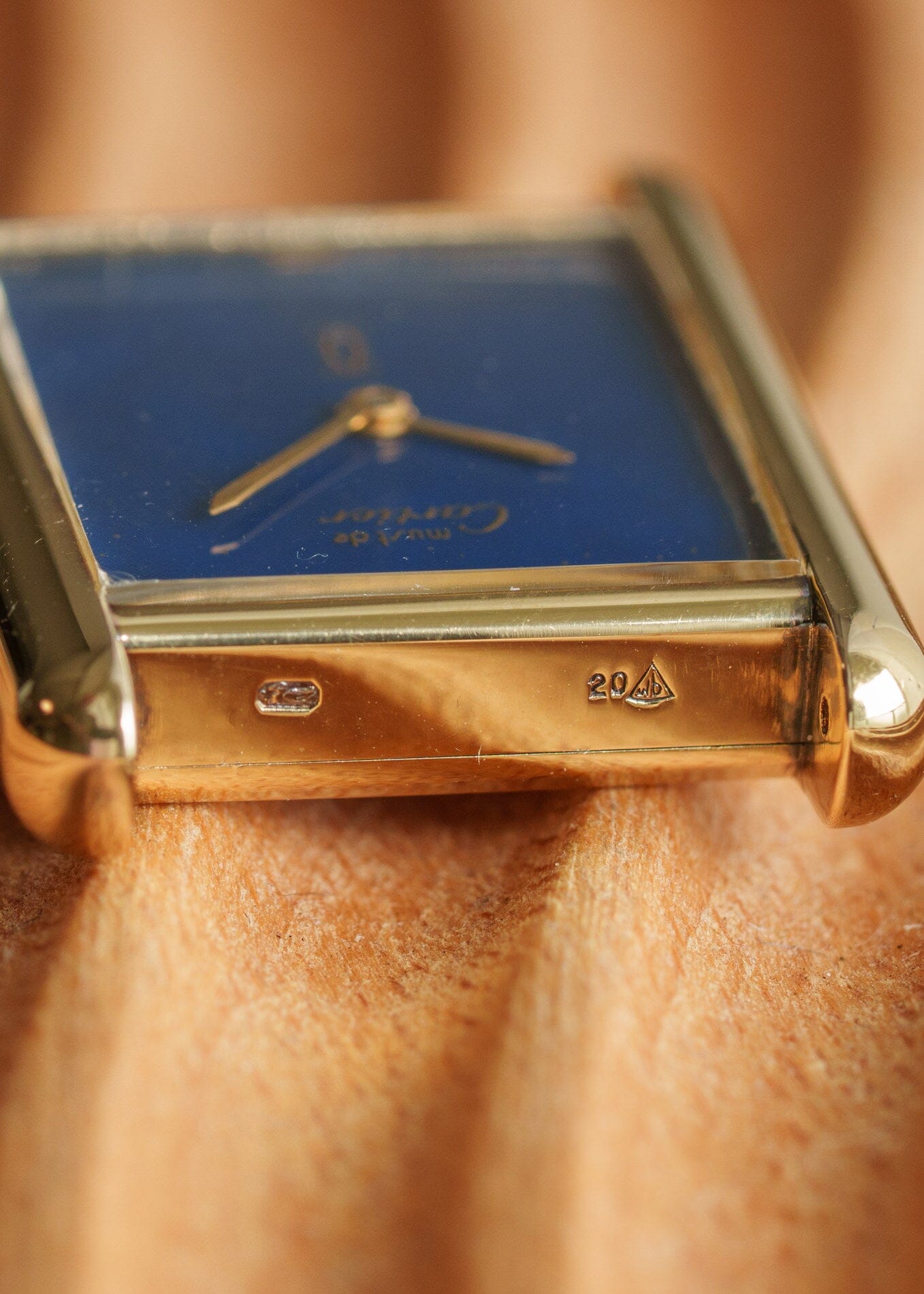 カルティエ マストタンク LM ラピスブルー 手巻き Watch CARTIER 