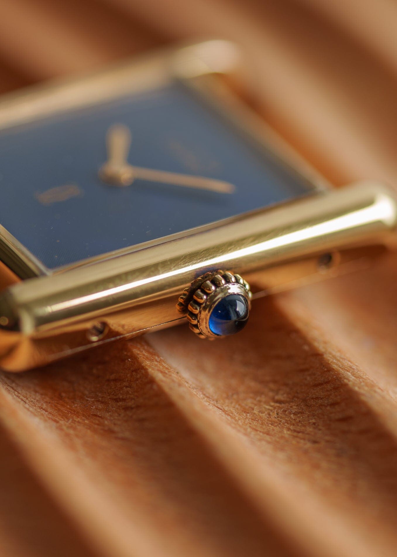 カルティエ マストタンク LM ラピスブルー 手巻き Watch CARTIER 