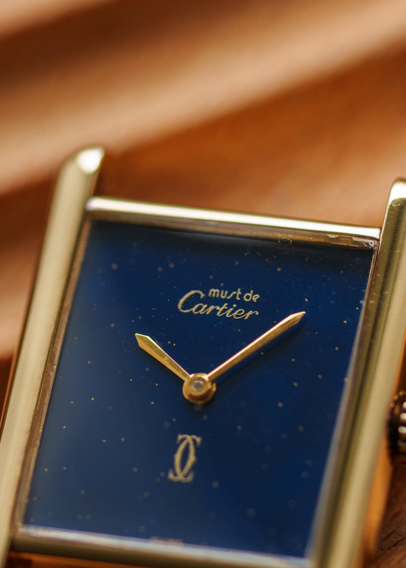 カルティエ マストタンク LM ラピスブルー 手巻き Watch CARTIER 