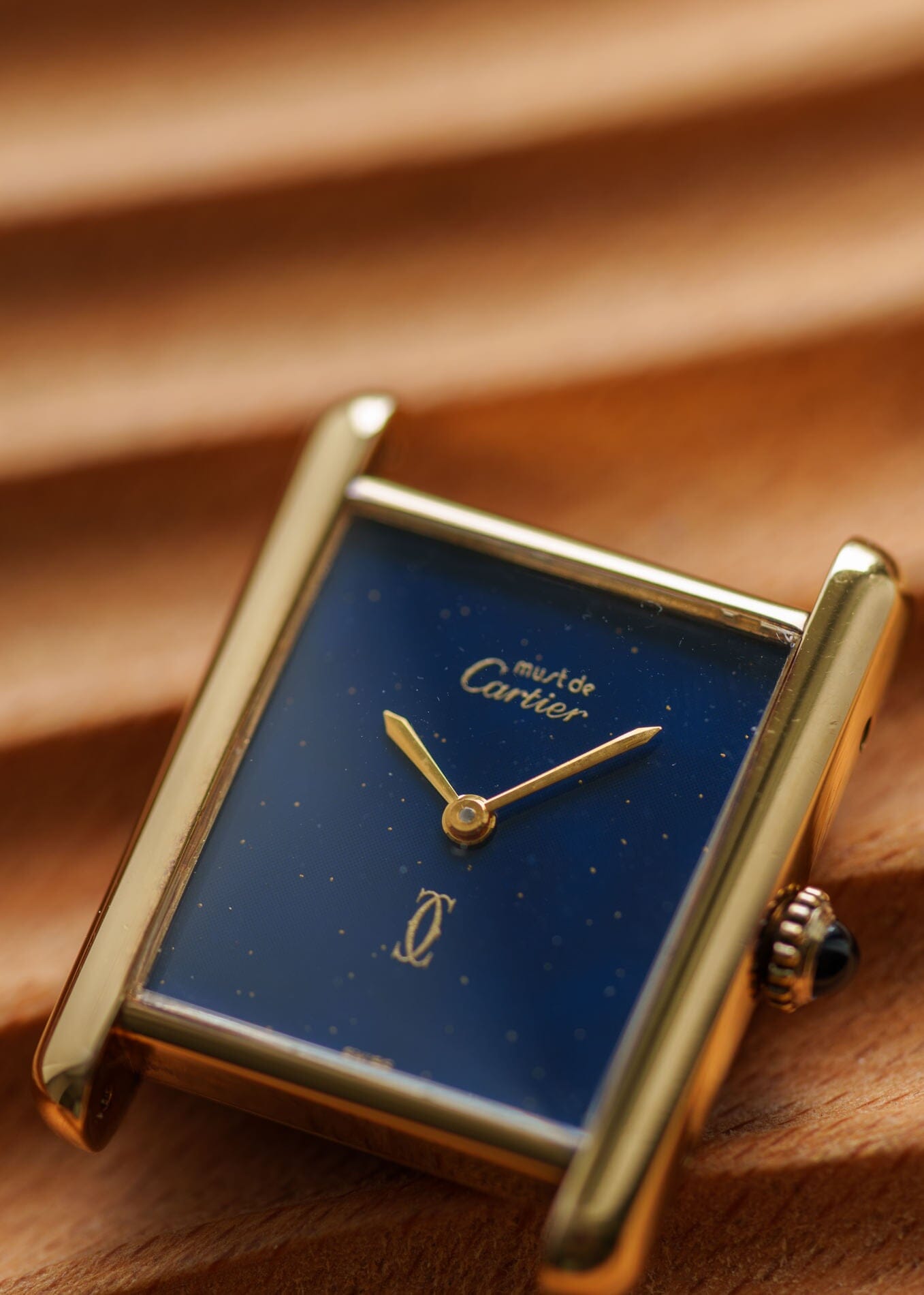 カルティエ マストタンク LM ラピスブルー 手巻き Watch CARTIER 