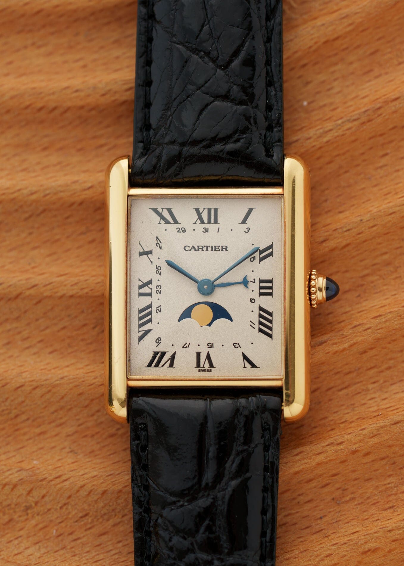 Cartier Tank Louis Cartier LM 819001 YG Moonphase with Deployant-Buckl