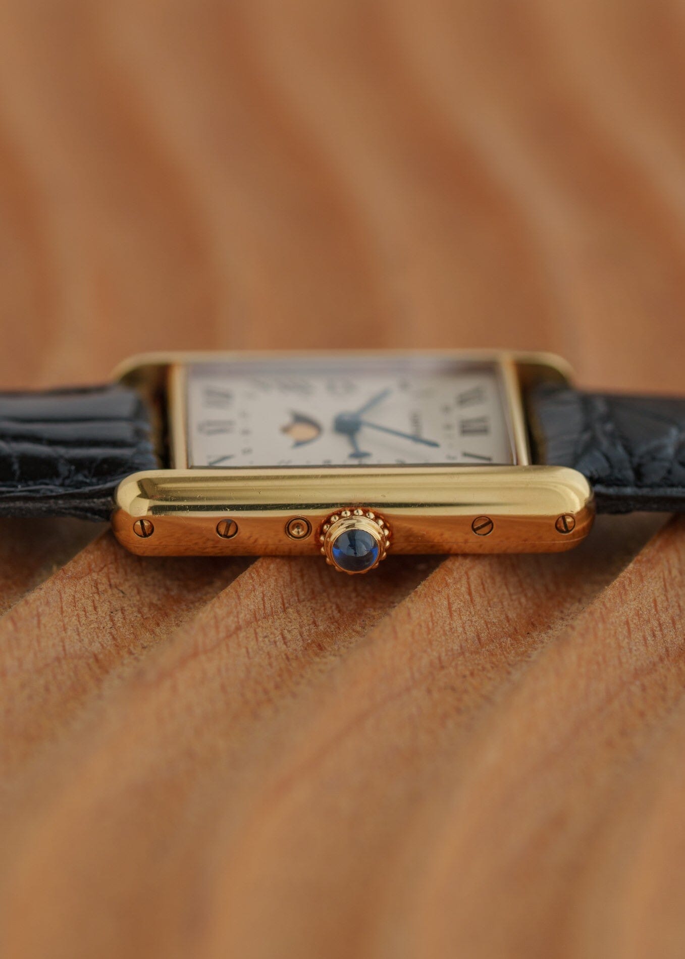 Cartier Tank Louis Cartier LM 819001 YG Moonphase with Deployant-Buckl