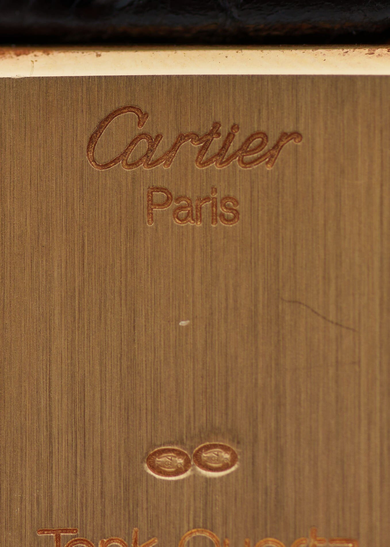 Cartier タンク ルイ カルティエ LM 819001 YG ムーンフェイズ Dバックル付き Watch CARTIER 