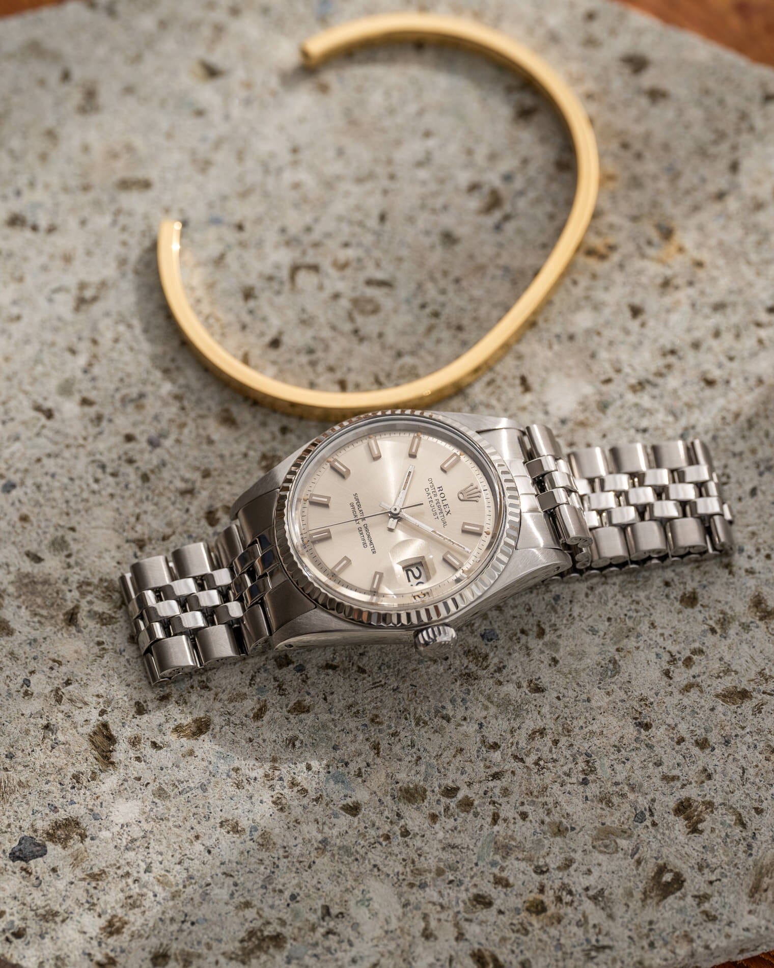 Rolex Datejust 1601 Silver Block Dial (Singer) Circa 1968 | ARBITRO