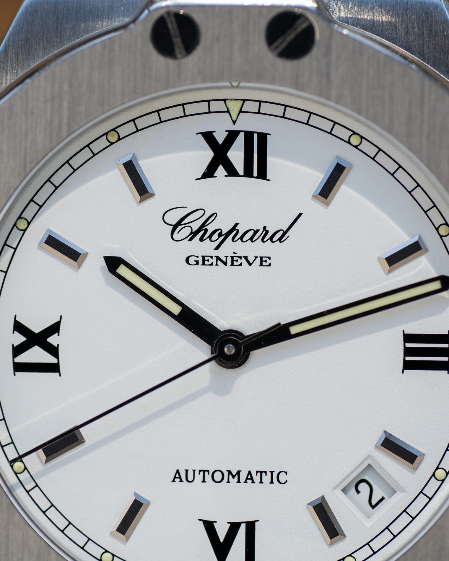 Chopard St.Moritz 8300 Steel White Roman