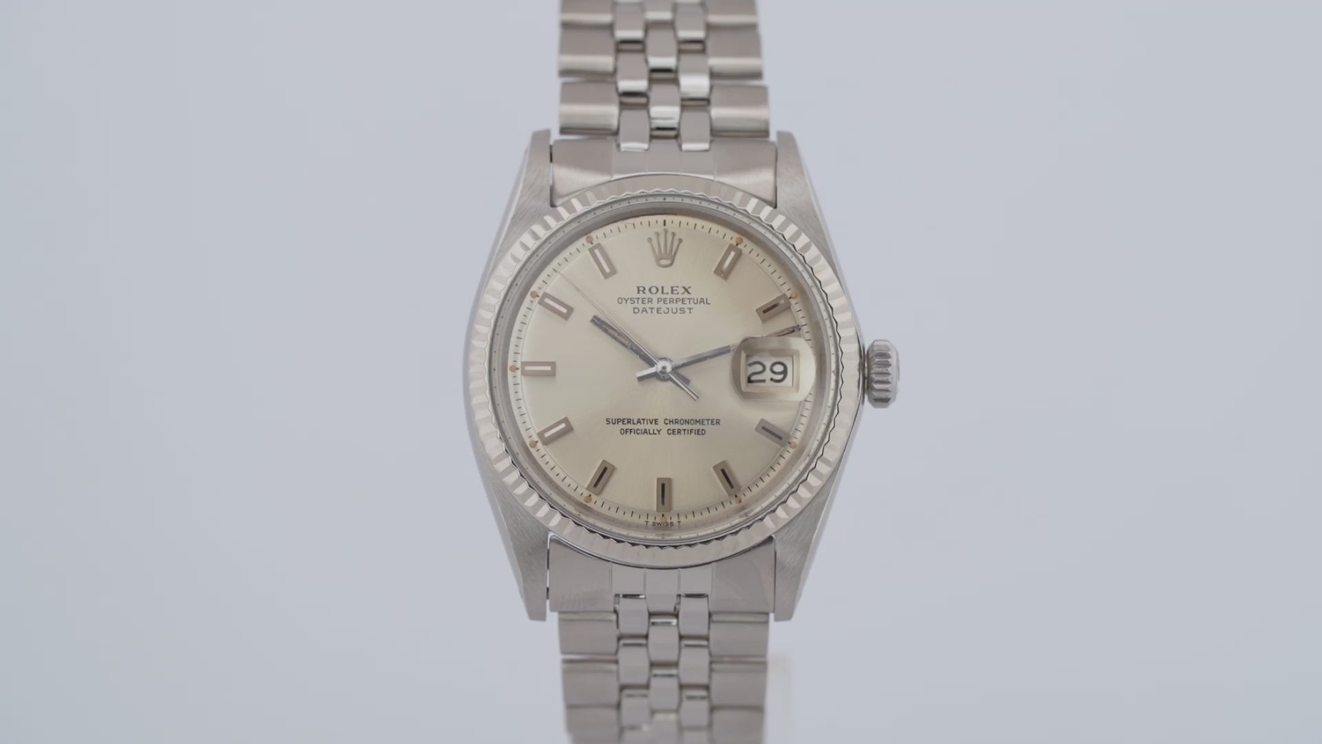 Rolex Datejust 1601 Rare Singer Block Dial