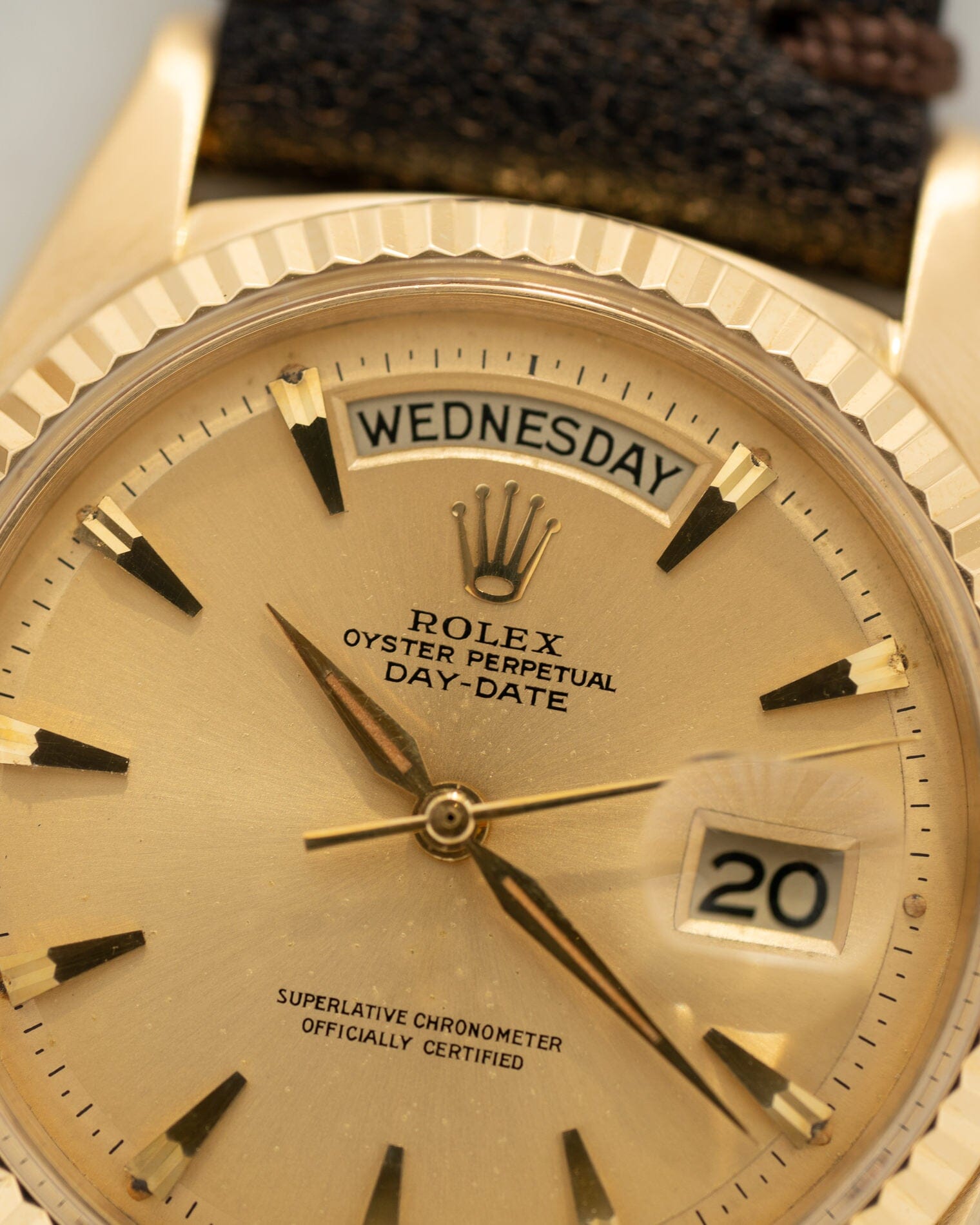 Rolex Day Date 1803 YG Champagne Claw Marker Dial