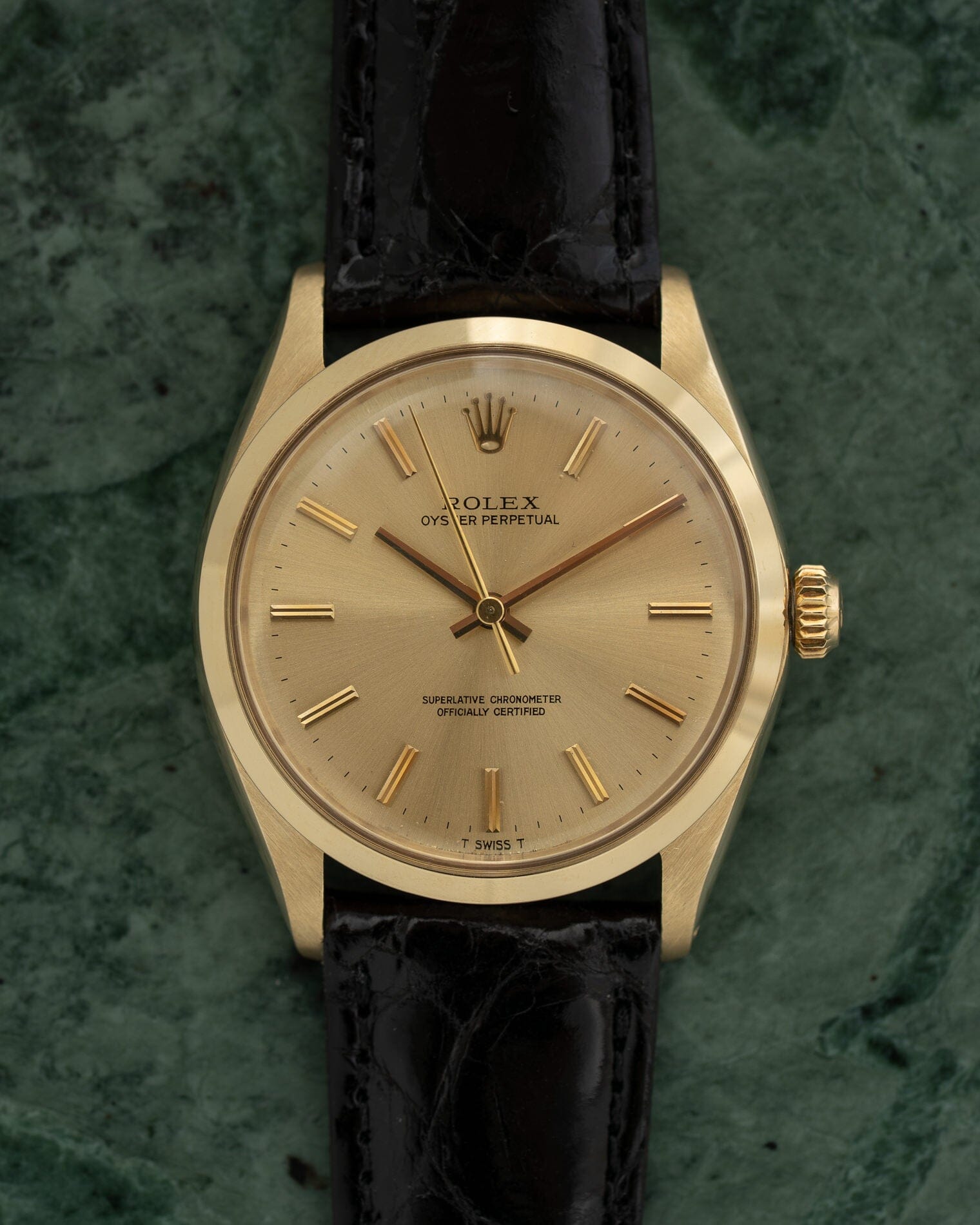 Rolex Oyster Perpetual 1002 YG Champagne Dial | ARBITRO