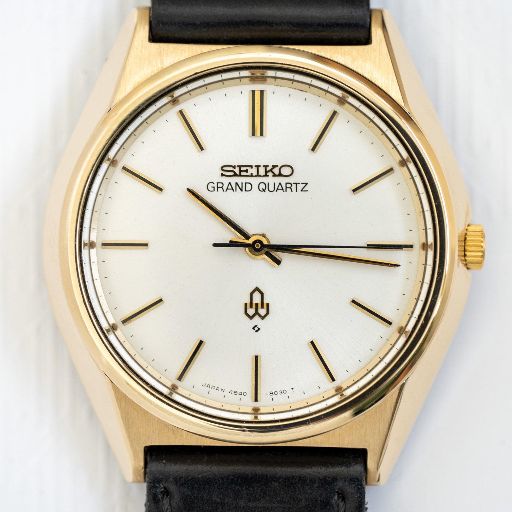 SEIKO GRAND QUARTZ 4840-8040 CAP GOLD