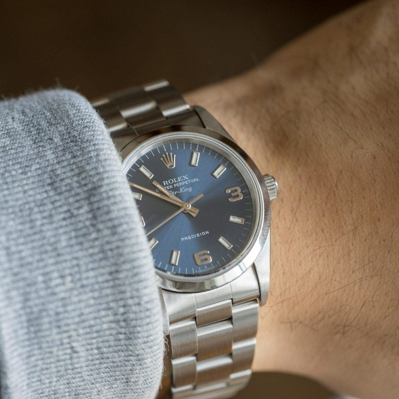 ROLEX Air-King 14000 Blue Dial - Arbitro