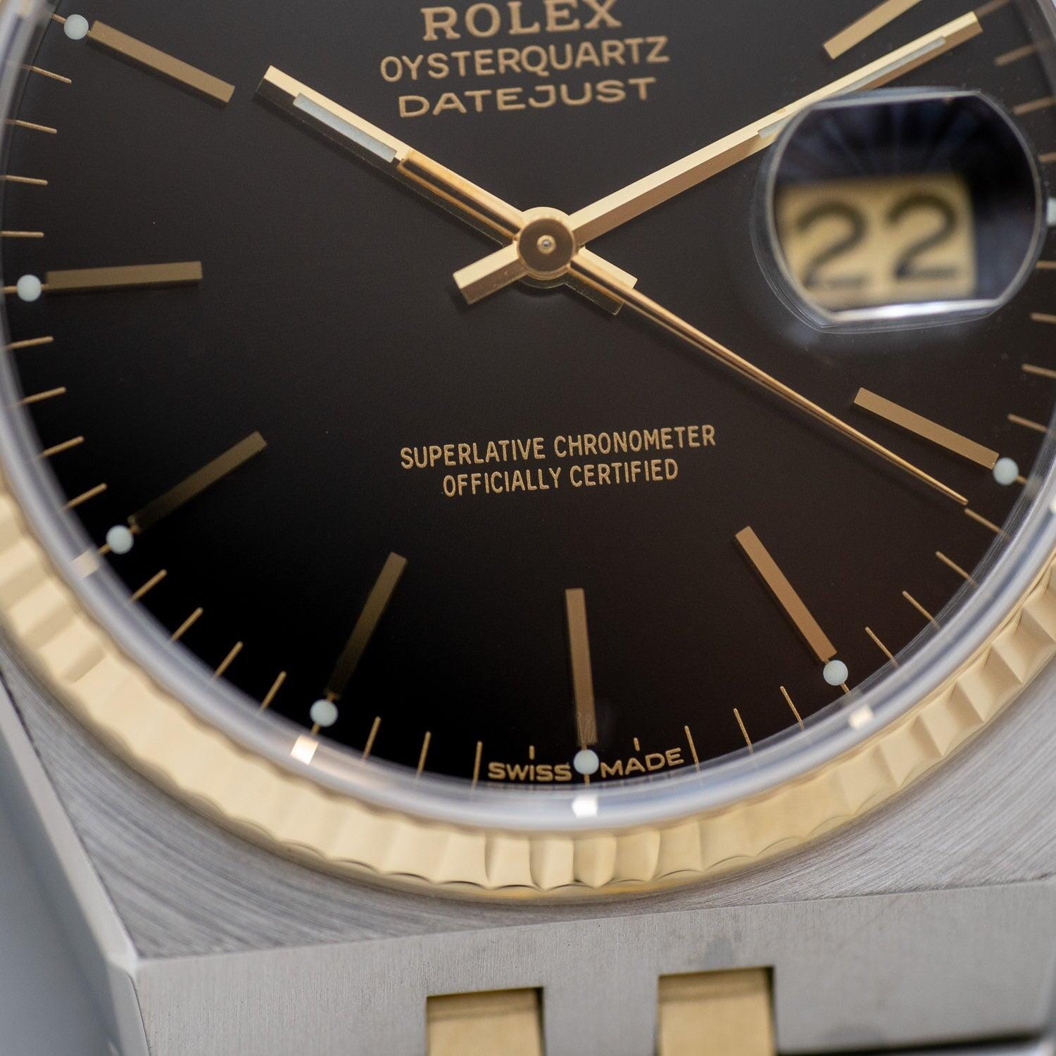 ROLEX OysterQuartz Datejust 17013 Black - Arbitro