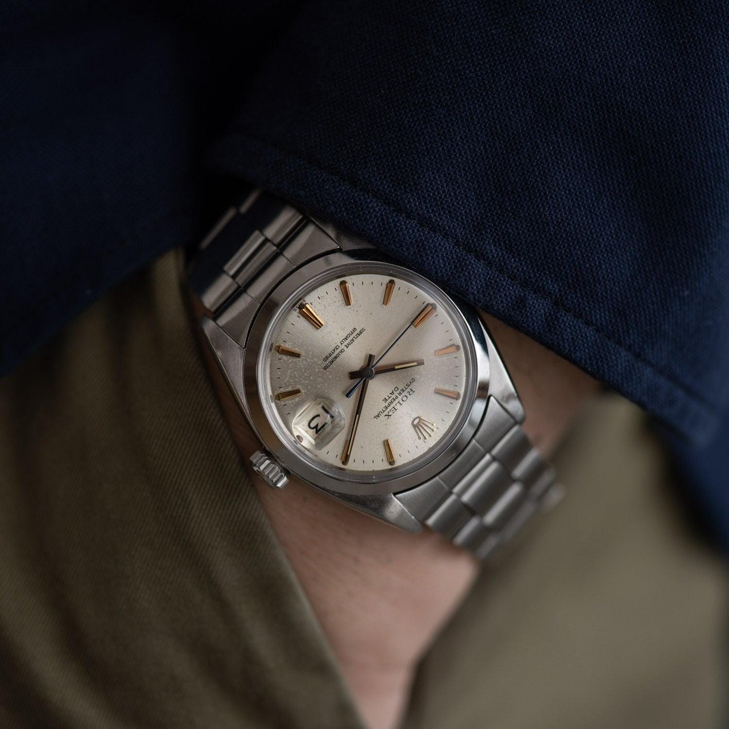 Rolex oyster perpetual date 1500 online history