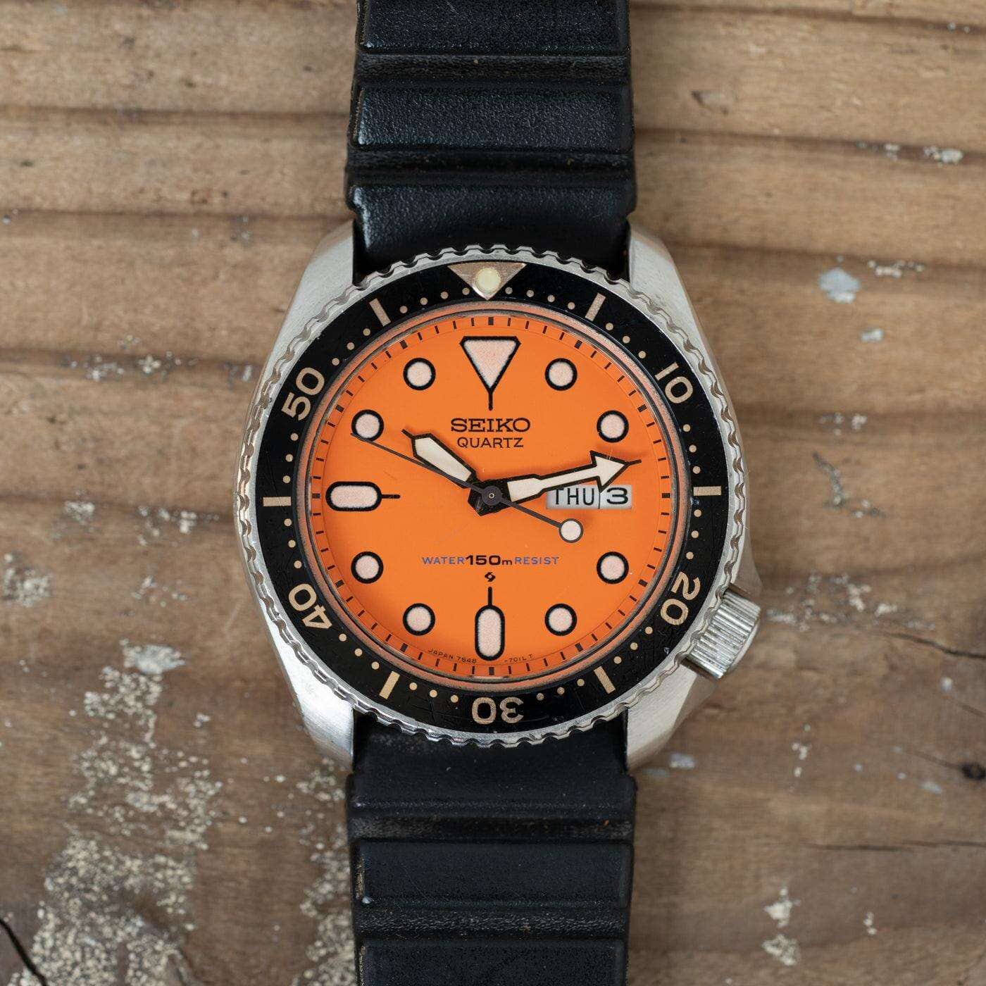 SEIKO 150m Diver 7548 700C Orange