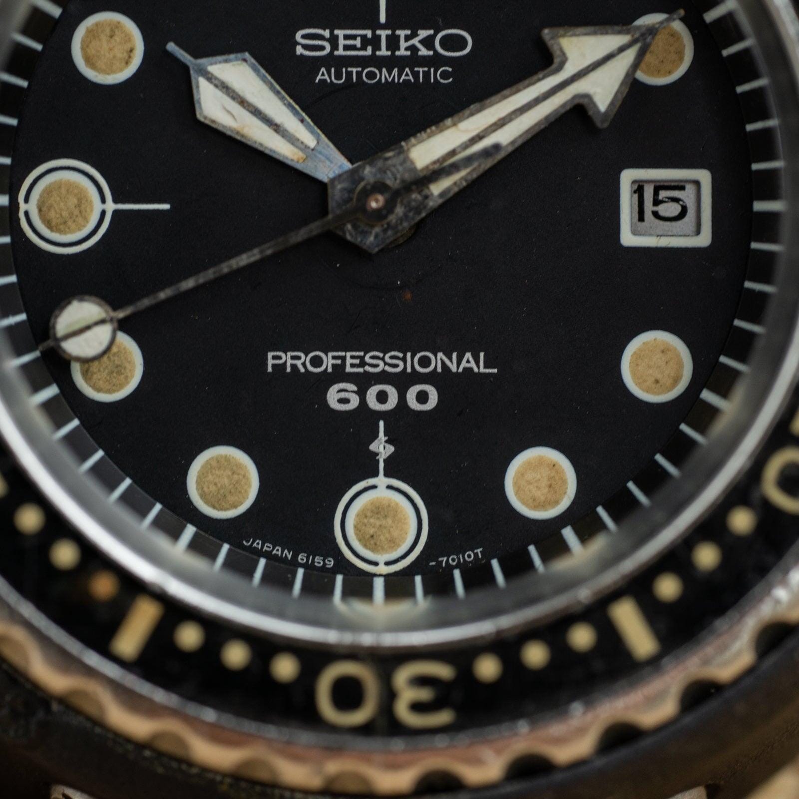 SEIKO Professional Diver 600m 6159-7010 Titanium /セイコー 600m ダイバー ツナ
