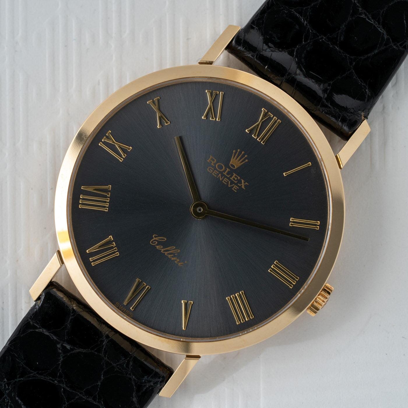 ROLEX Cellini 4112 YG Grey Dial 1990s - Arbitro