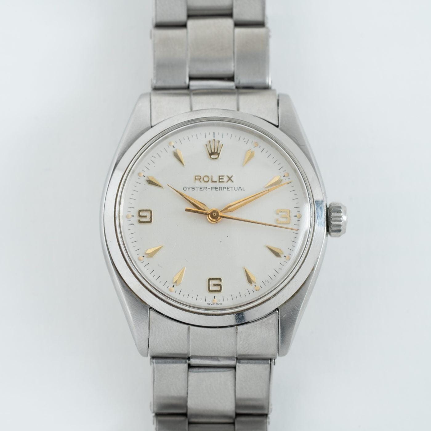 ROLEX Oyster Perpetual 6564 Ivory Dial 1950s - Arbitro