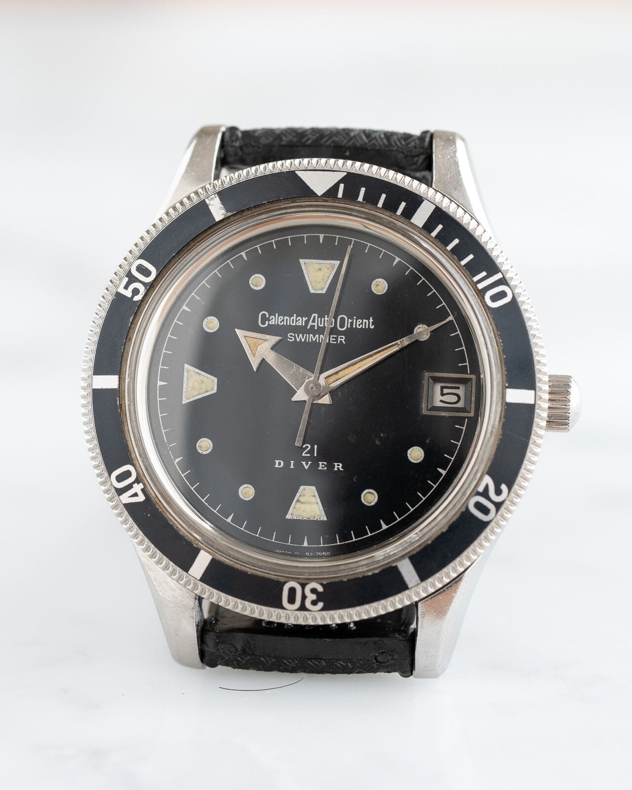 Orient Calendar Auto Orient 0-19762D Swimmer Diver