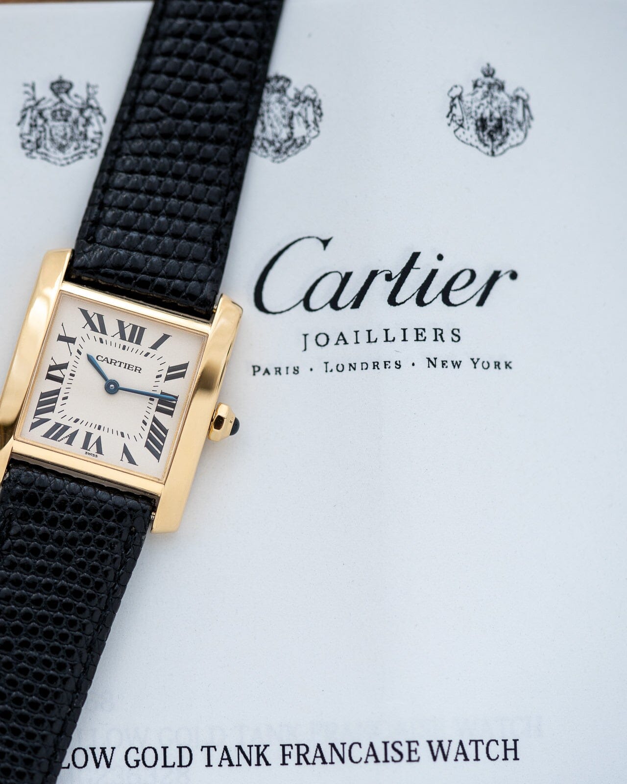 Cartier Tank Francaise MM 1821 YG Complete Serviced | ARBITRO