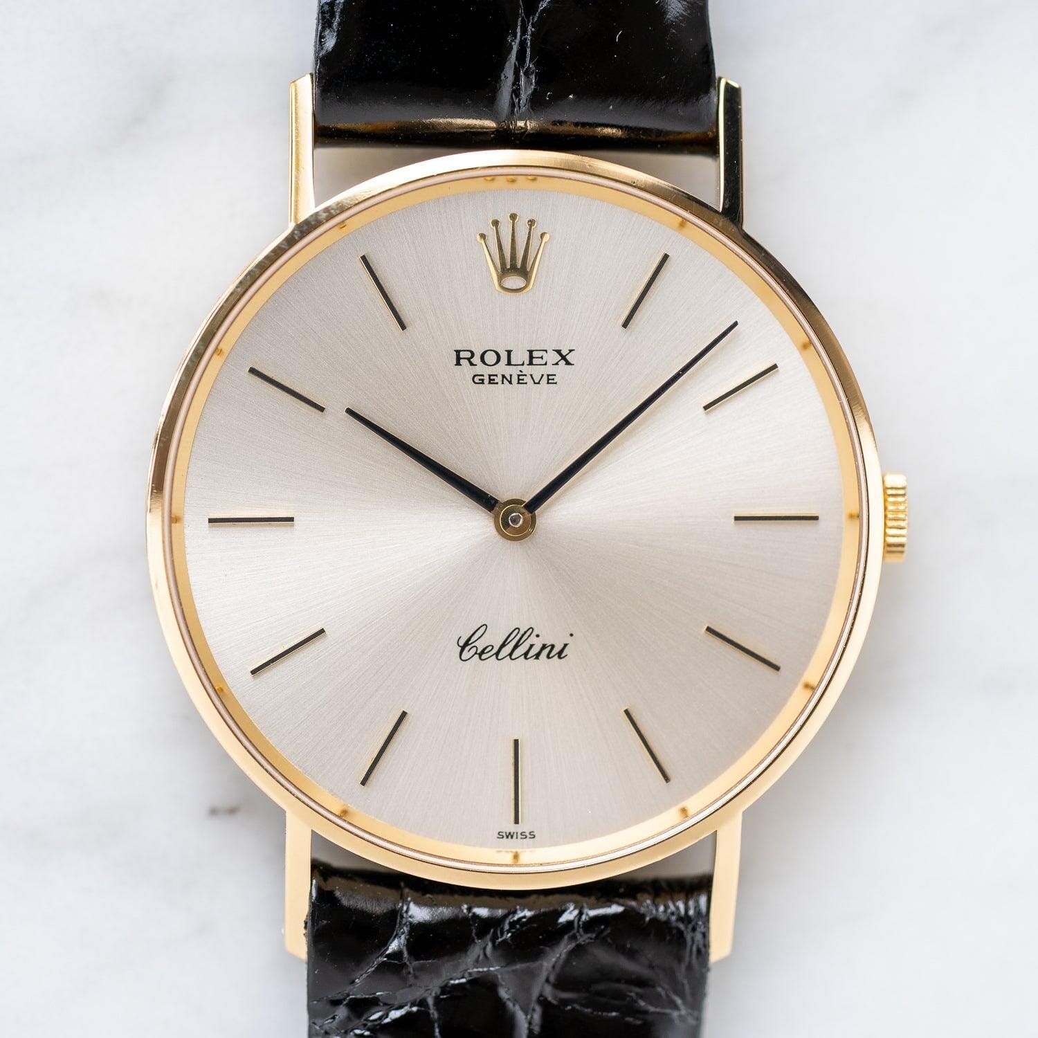 ROLEX Cellini 3833 YG Silver Dial - Arbitro