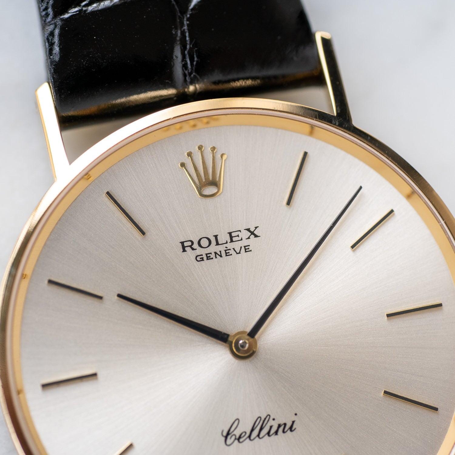 ROLEX Cellini 3833 YG Silver Dial - Arbitro