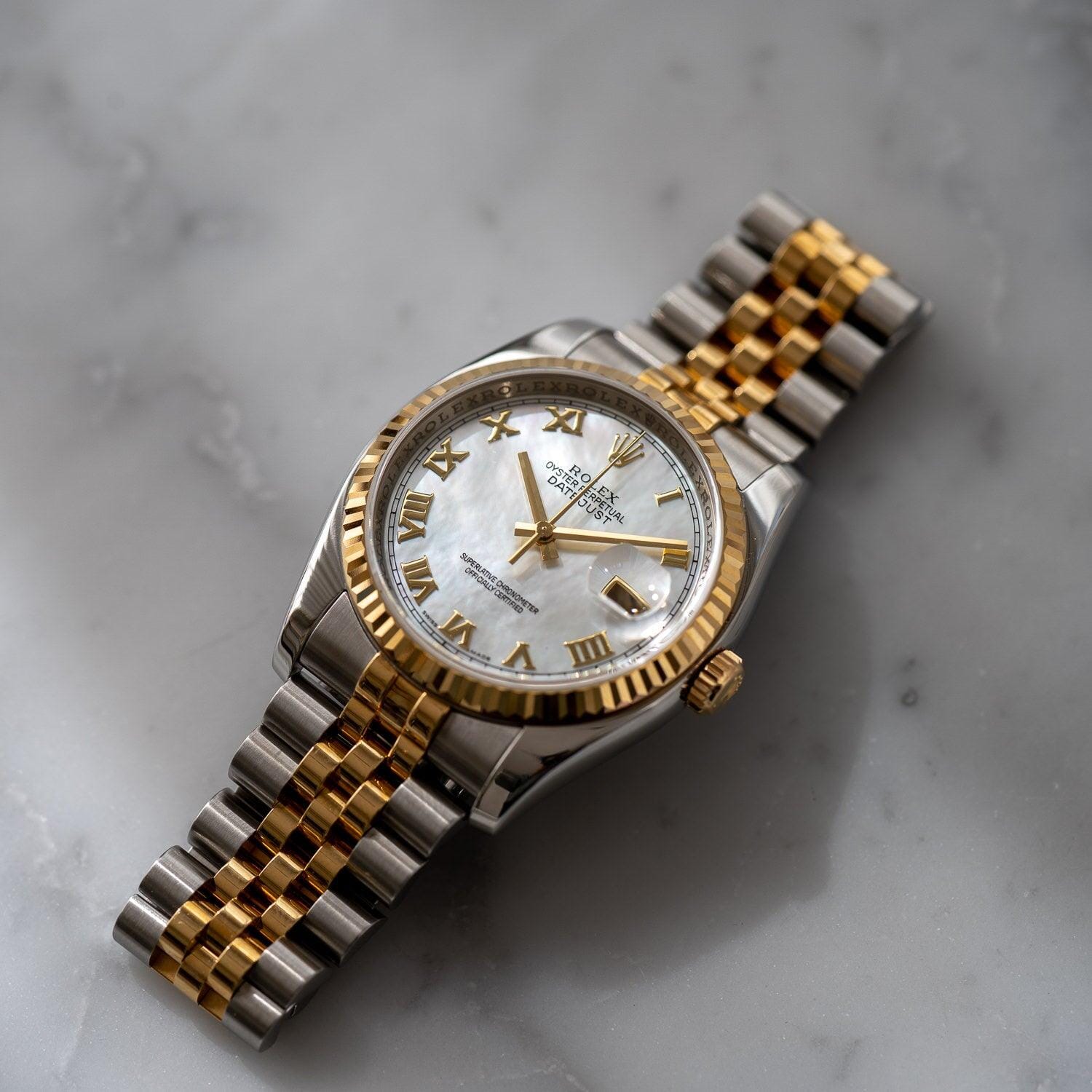 ロレックス デイトジャスト 116233NR シェル文字盤 / ROLEX Datejust 116233 MOP Dial  - Arbitro